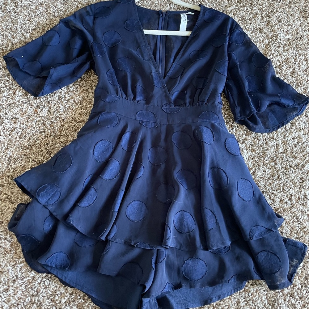 Blue Mini Romper